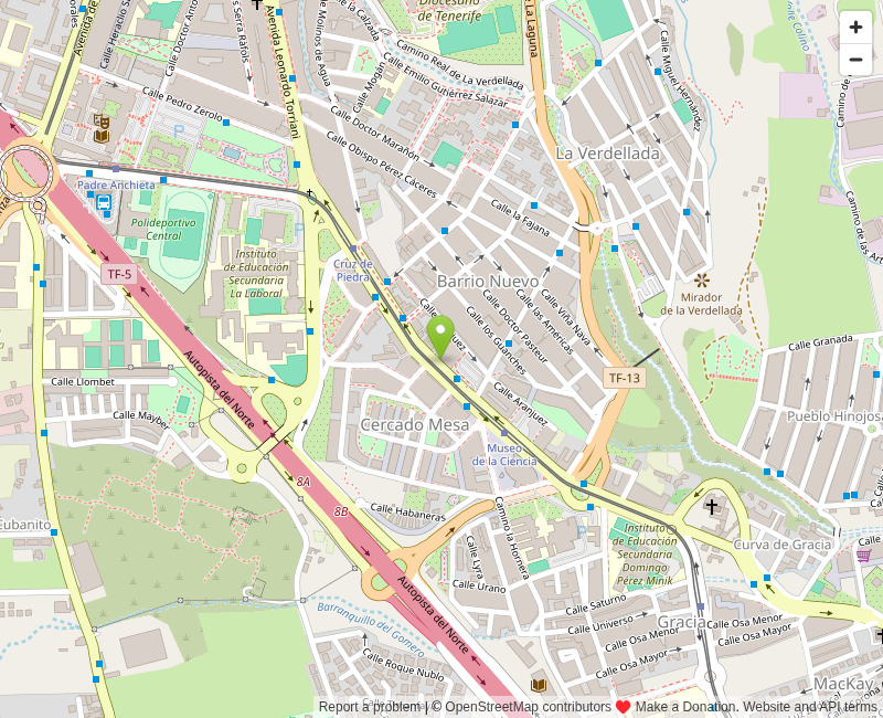 Mapa de OpenStreetMap con la ubicación de Centro Médico Massana